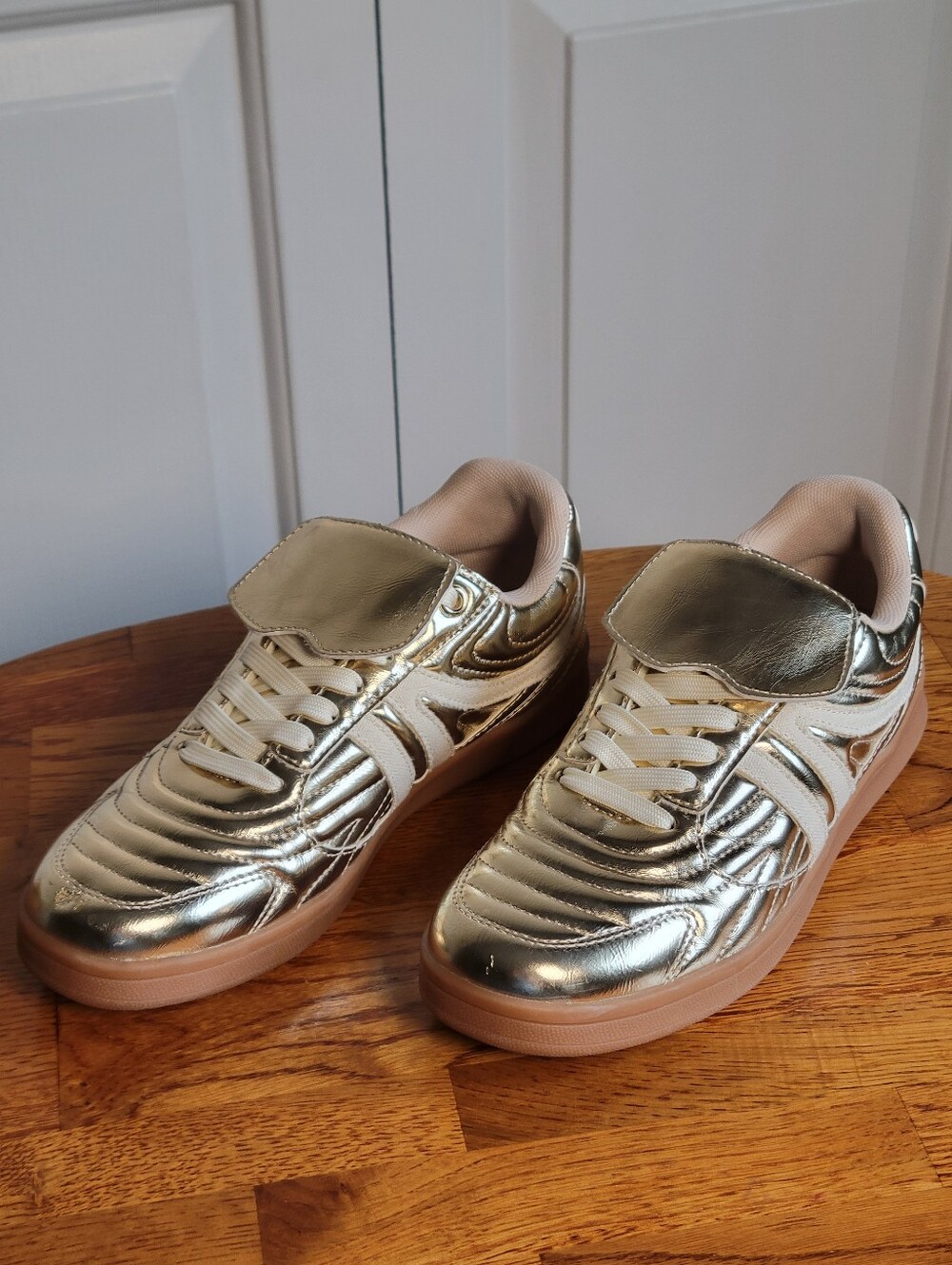 Steve Madden Madrid Goldtone Sneakers